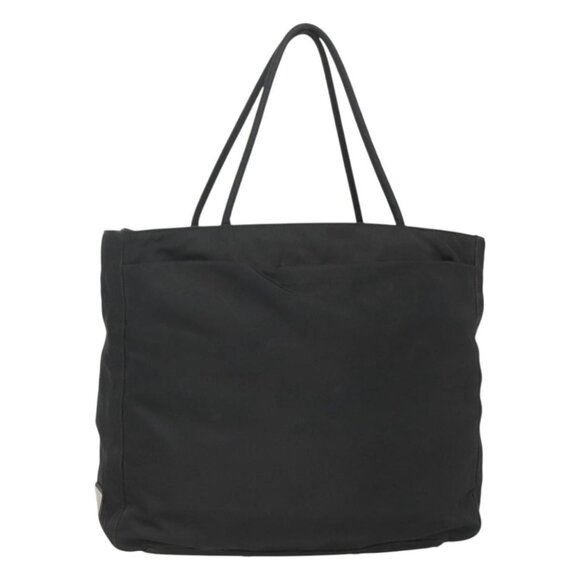 PRADA Hand Bag Nylon Black Silver Auth bs26357 - Picture 1 of 16